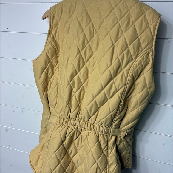 Women's Quilted Tan Vest - Picture 2 of 3